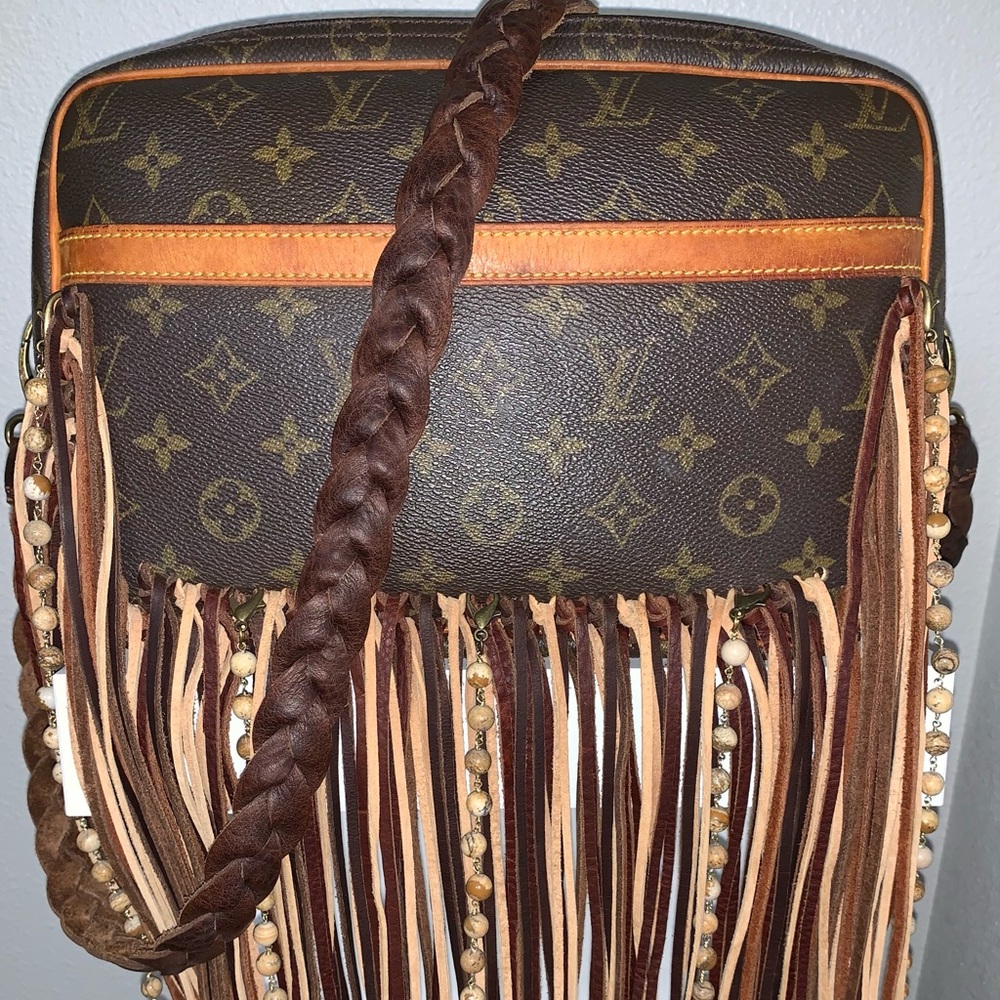 Authentic Louis Vuitton Reporter PM Monogram Upcycled- Vintage Boho Bags
